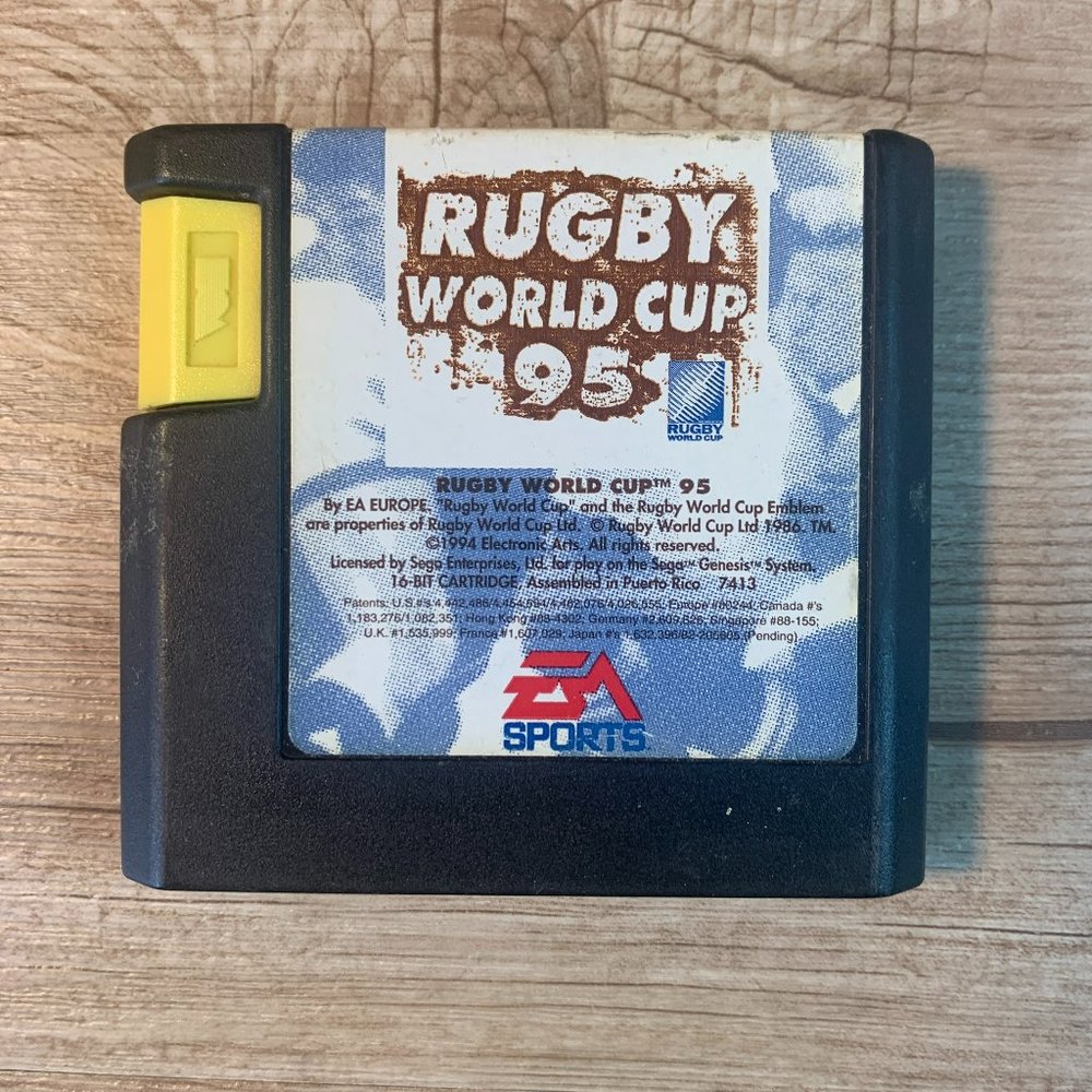 Rugby World Cup 95 (Sega Genesis, 1994): GAME CART ONLY, Vintage Video Game